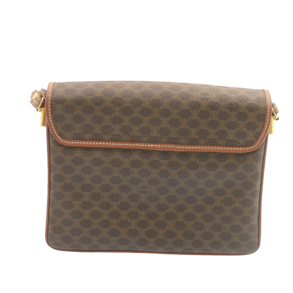 CELINE Macadam Canvas Shoulder Bag Brown Auth ar5789 - Picture 3 of 16